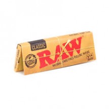 Χαρτάκια 1 και 1 τέταρτο RAW φυσικό ακατέργαστο 50 χαρτάκια 